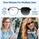 thumbnail image 2 of Gafas inteligentes LVTEL Gafas de sol fotocromáticas Bluetooth, 2 of 7