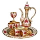 thumbnail image 3 of 8 PCS Estilo Europeo Decantador De Vinos Con Tazas Y Bandeja De Oro Blanco Rojo, 3 of 5