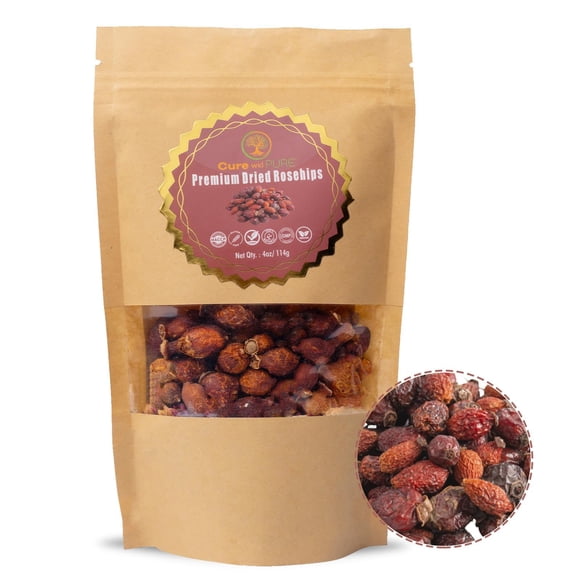 Escaramujos secos orgánicos, enteros, 113 ml, sin OGM