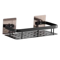 Magideal - Estante De Almacenamiento Para Automática Montado En La Pared, Estante De Baño, Cesta De Drenaje, Soporte Para Champú Para Accesorios De Baño Solo Rectángulo