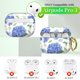 thumbnail image 4 of Estuche DHILKCY para AirPods Pro 3 con flores azules y llavero, 4 of 6