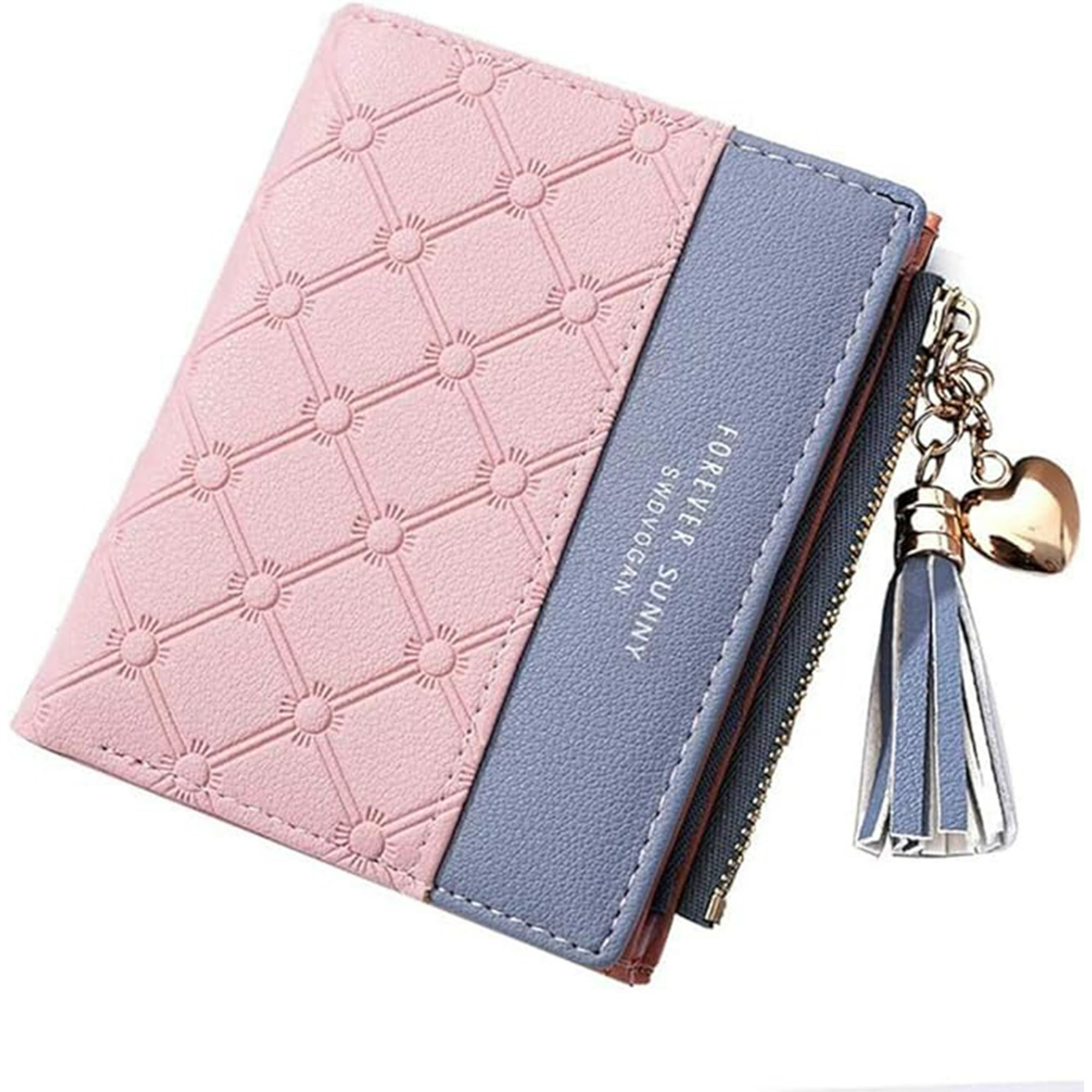 Veat00l - Billetera Cero, Con Cerradura Rfid, Diseño De Múltiples Tarjetas, Selección De Alta Calidad, Billetera Con Cremallera Delgada Y De Gran Capacidad Para Niñas Y Mujeres