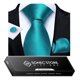 thumbnail image 2 of Corbata Hombres + Paño + Colleras. En Caja Para Regalo Papá celeste Talla Única, 2 of 6