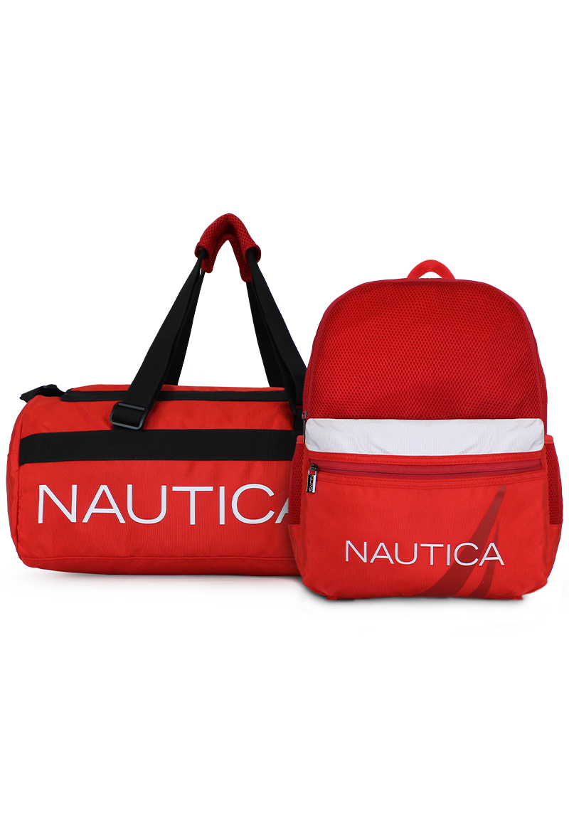 Bolso Valar + Mochila Stark Roja Nautica