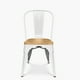 thumbnail image 2 of Pack 4 Sillas Tolix Asiento Madera Blanco, 2 of 7