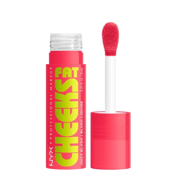 Rubor líquido NYX PROFESSIONAL MAKEUP para mejillas gordas, Bouncin Berry