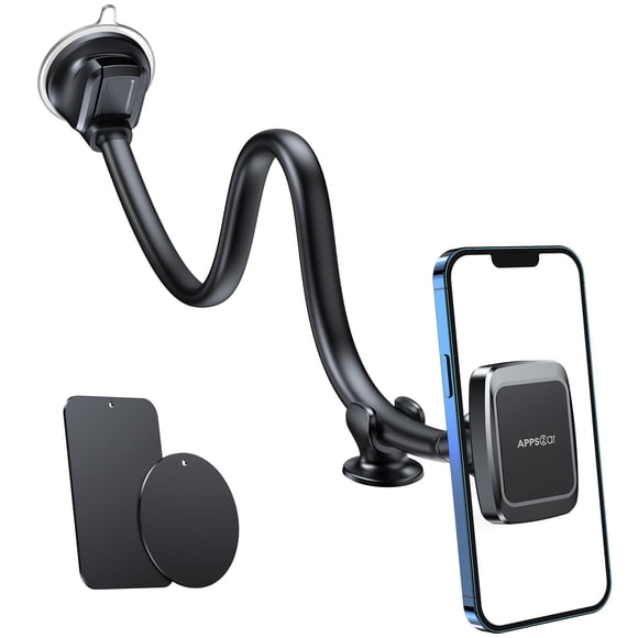 Soporte magnético para teléfono de coche Apps2Car con brazo de 33 cm de largo