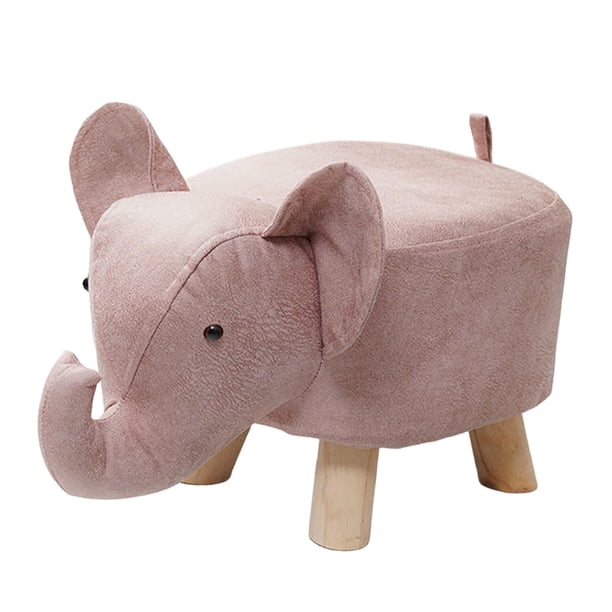 Banco De Elefante, Taburete Otomano De Almacenamiento De Madera Para Decoración De Habitaciones De Invitados, Rosa Al Aire Libre