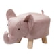 thumbnail image 3 of Banco De Elefante, Taburete Otomano De Almacenamiento De Madera Para Decoración De Habitaciones De Invitados, Rosa Al Aire Libre, 3 of 5