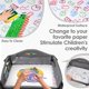 thumbnail image 3 of Bandeja para asiento de coche Zooawa Kids Travel para niños de más de 36 m con bolsillo para tableta, 3 of 9