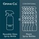 thumbnail image 5 of Botellas de aerosol de vidrio Grove Co. para limpieza, 500 ml, paquete de 2, 5 of 7