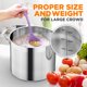 thumbnail image 5 of Olla NutriChef de acero inoxidable 18/8, 16 L, apta para alimentos, 5 of 8