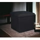 thumbnail image 3 of Puff Silla Cubo Organizador Plegable Multifuncional 38cm Negro, 3 of 3