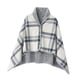 thumbnail image 4 of Poncho Manta Acogedora Para Mujer, Manta Ponible Para El Hogar, Cama, Regalo Para La Abuela, Gris, 80 X 130 Cm, 4 of 5