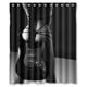 thumbnail image 1 of Cortina de ducha con diseño de guitarra sexy para chica, juego de cortina de baño con ganchos, tamaño 60 x 72 pulgadas, 1 of 3