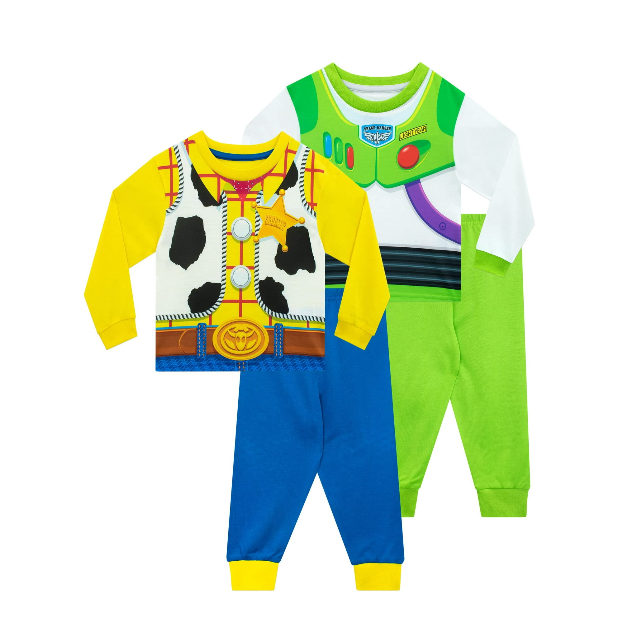 Pijama Disney Toy Story, Paquete De 2 Unidades Para Niños, 3t, Woody Buzz Lightyear