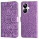 thumbnail image 1 of Funda tipo cartera FOXDOCK para Realme 10 Pro Plus , diseño girasol en relieve, cuero PU, cierre magnético, soporte y tarjetero, 1 of 5