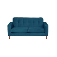 Latam Home - Sofa Salerno 2C Tela Velvet Azul Petroleo
