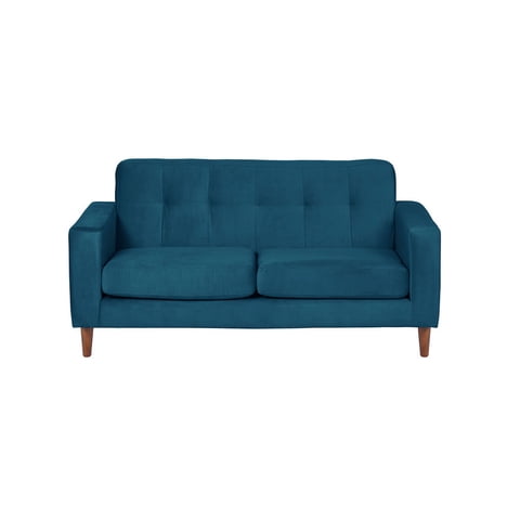 Latam Home - Sofa Salerno 2C Tela Velvet Azul Petroleo