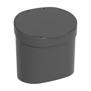 Coza - Basurero Con Tapa Basic 4 L Gris Grafito Gris