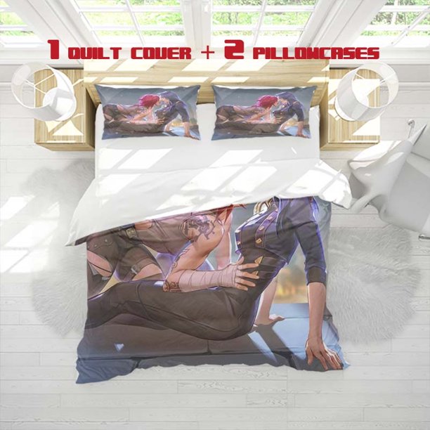 3pcs Twin Cities Style Printed Bedding Set with a Soft Duvet Cover And Two Pillowcases