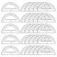 thumbnail image 1 of Juego de transportadores transparentes PARAOR 30 piezas 15 cm para aprendizaje de matemáticas, 1 of 6