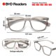 thumbnail image 4 of Lentes de Lectura B+D Max Readers Gris 2.5 Dioptrías, 4 of 7