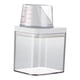 thumbnail image 2 of Contenedor de cereales, caja de almacenamiento para refrigerador de aperitivos, lavandería portátil transparente para mascotas con tapa, contenedor de , S(700ml), 2 of 5