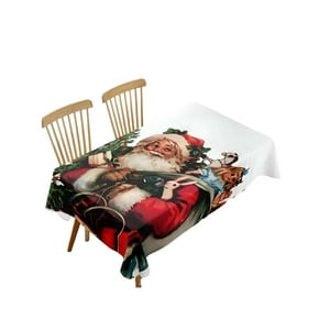 Tengfei - Mantel Navideño Antimanchas 140 Cm X 220 Cm Juguetes