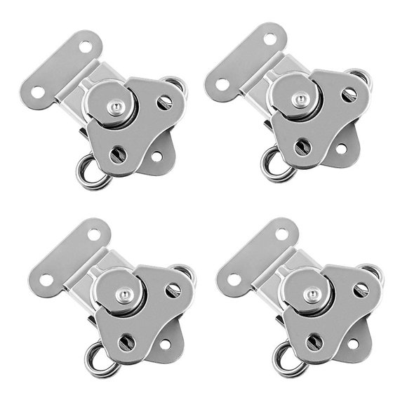 Cierre QWORK de acero inoxidable resistente para uso pesado 5x4 cm paquete de 4