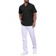 thumbnail image 2 of Camisa Henley Casual para Hombre Cuello Mao Manga Corta Verano Playa Lino Camisas L Negro, 2 of 6