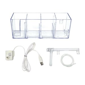 Ioensy - Caja De Filtro Externa Para Pecera, Silenciosa, Fácil De Instalar, Sistema De Filtración Resistente B