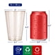 thumbnail image 4 of Vasos de plástico Jolly Chef, 400 ml, 50 unidades, vasos dorados con purpurina, 4 of 7