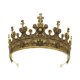 thumbnail image 3 of Corona De Rey Para Hombre, 15 Cm, Tiara De Metal Para Aniversario, Festival De Música, Iglesia, Oro Oscuro, 3 of 5