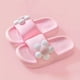 thumbnail image 1 of Baby Girls Cute Flower Lightweight Non-Slip Open Toe Slides For Newborn Infant Toddlers, Summer, 1 of 3