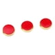 thumbnail image 1 of Conjunto De 3 Piezas De Oro Plateado Botones De Piedra Roja Para La Reparación De Trompeta, 1 of 3
