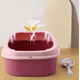 thumbnail image 2 of Arenero Para Gato Ballenita Con Pala Y Juguete De Color Rosa, 2 of 3