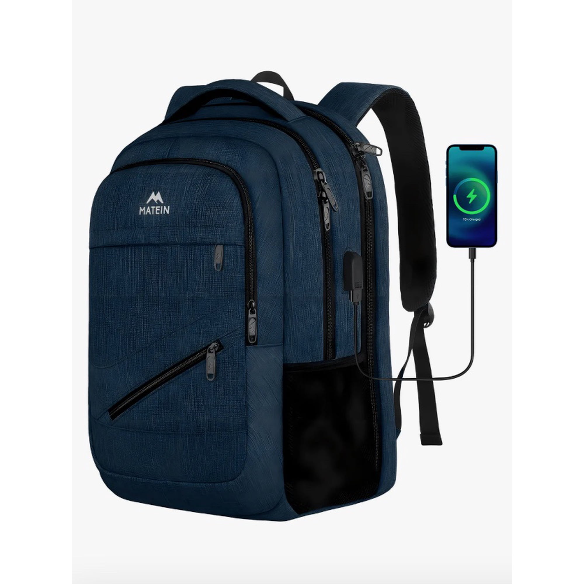 Riqui - Mochila Gris 30l Antirrobo / Impermeable / Usb