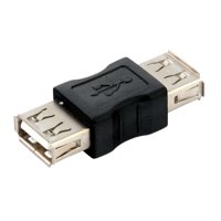 Copla Adaptador Usb Hembra Hembra Cambiador Genero Extension Negro