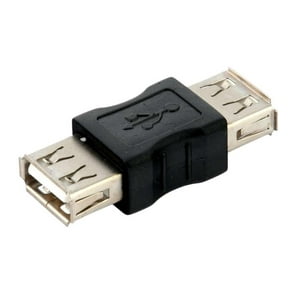 Copla Adaptador Usb Hembra Hembra Cambiador Genero Extension Negro
