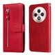 thumbnail image 4 of Funda con Cremallera para OPPO Reno 12F 5G, Carcasa Cartera de Cuero PU con Soporte y Tarjetero, 4 of 6