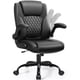 thumbnail image 1 of Silla de oficina Brick Attic Leather PU con soporte ergonómico negro, 1 of 7