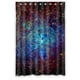thumbnail image 1 of Cortina de ducha larga con diseño de nebulosa espacial, universo, galaxia retro, estampado tribal, juego de cortina de baño con ganchos, tamaño 48 x 72 pulgadas, 1 of 3