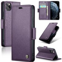 Caseme Tipo Cartera Iphone 11 Pro Con Cierre Magnético, Rfid, Tarjetero, Soporte, Carga Inalámbrica