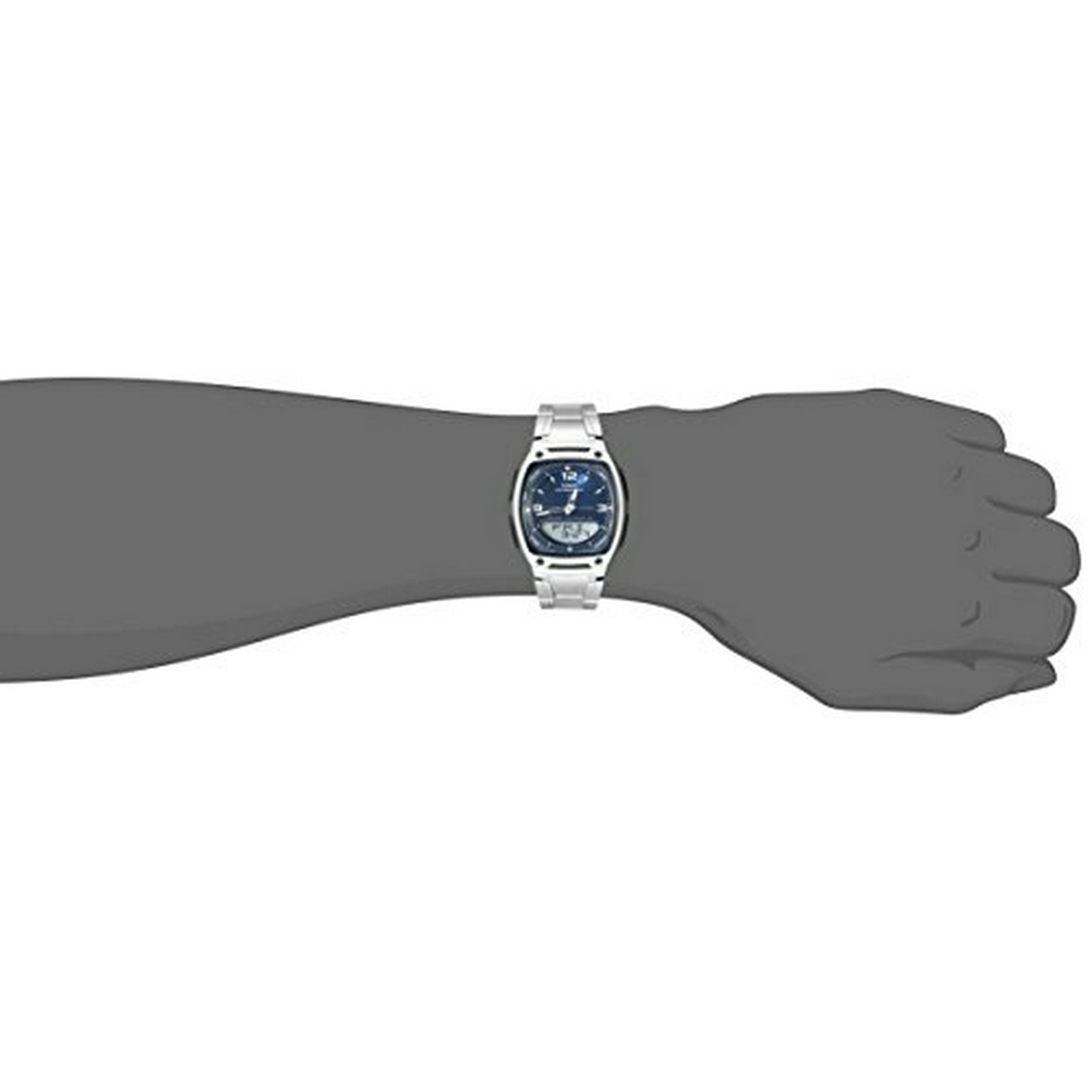 Casio Aw81d-2av Reloj Ana-digi De Acero Inoxidable Para Hombre