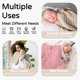 thumbnail image 3 of Yoofoss Hooded Baby Bath Towels, 2 Pack, 100% Muslin Organic Cotton, 3 of 3