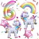 thumbnail image 1 of Set de globos de fiesta DANIUBE unicornio arcoíris número 6, 1 of 6