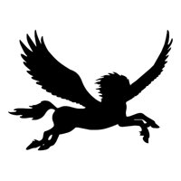 Rienda Libre Graphics - Decomural Flying Pegasus Fairy Tale Ws-15297