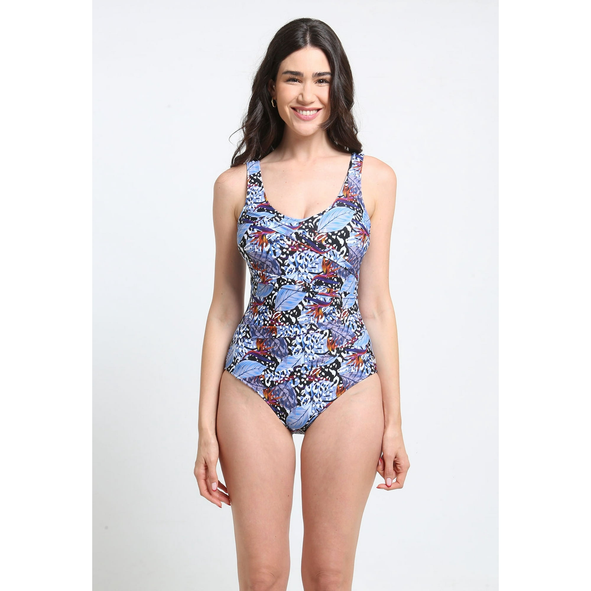 Samia - Enterito Modelador Estampado Azul Xl