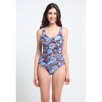 Samia - Enterito Modelador Estampado Azul Xl